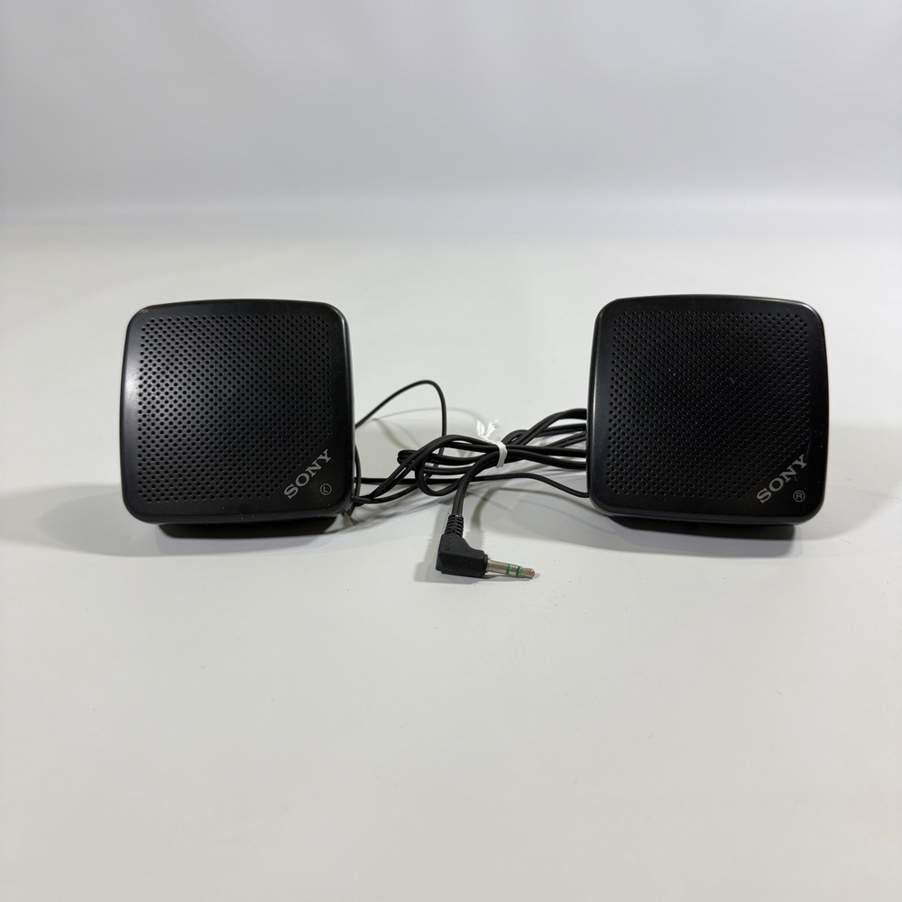 VTG Sony SRS-5 Speaker System Walkman Discman Portable Japan Tech Y2K TESTED